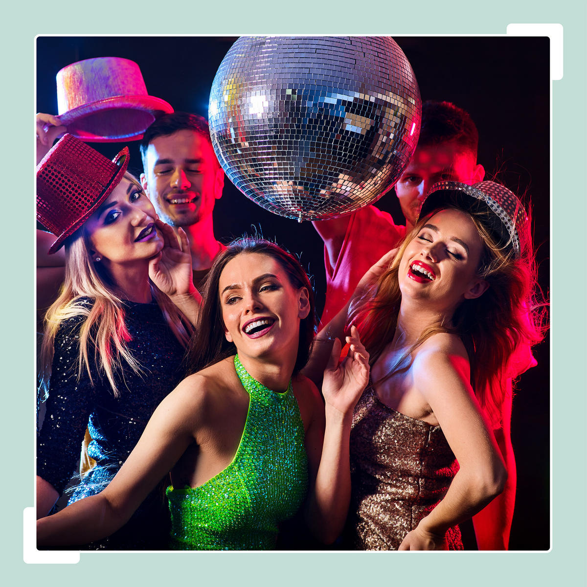 DISCOKUGEL - Silberfarben, Glas/Textil (25/29/25cm) - Relaxdays