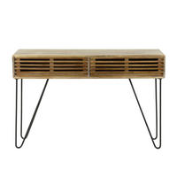 SCHMINKTISCH Tweak Braun 30/120/77 cm - Braun, Holz (30/120/77cm) - Hoyz Collection
