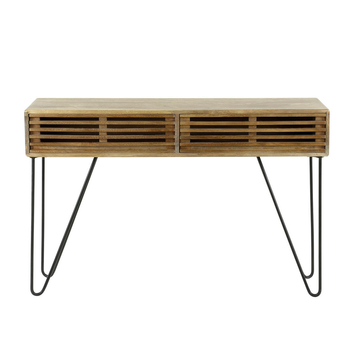 SCHMINKTISCH Tweak Braun 30/120/77 cm - Braun, Holz (30/120/77cm) - Hoyz Collection