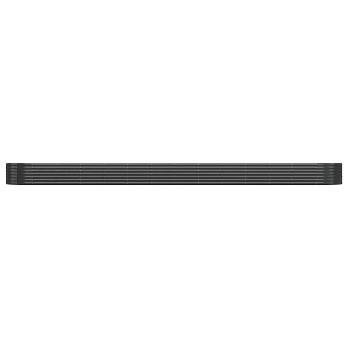HOCHBEET Verzinkter Stahl 544x100x36 cm Anthrazit - Anthrazit, Metall (100/36/544cm) - furnicato