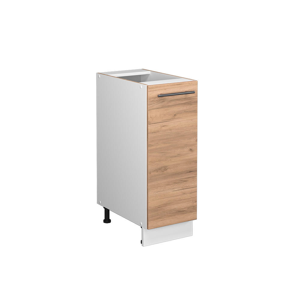 APOTHEKERUNTERSCHRANK Fame-Line Goldkraft Eiche 30 cm ohne AP - Honigeiche/Eiche Wotan, Holzwerkstoff (30/82/51.6cm) - Vicco