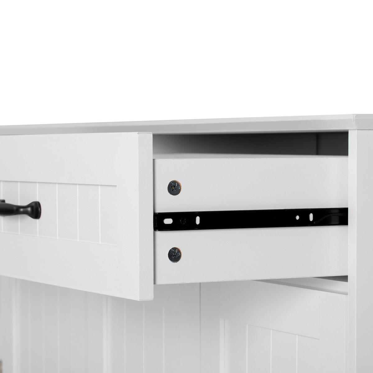 GESCHIRRSCHRANK 104x40x84 cm Weiß mit Schublade - Weiß, Holzwerkstoff (40/84/107cm) - Modfu