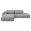 ECKSOFA Furyn O Boucle, Seite: Links - Schwarz/Grau, Holzwerkstoff/Kunststoff (262/145cm) - MIRJAN24