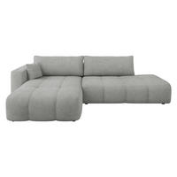 ECKSOFA Furyn O Boucle, Seite: Links - Schwarz/Grau, Holzwerkstoff/Kunststoff (262/145cm) - MIRJAN24