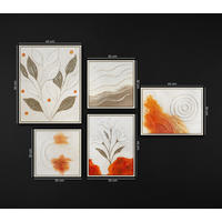 GEMÄLDE Natürliche Harmonie Schattenfugenrahmen Beige 5-teilig - Beige, Holz (110/80cm) - YS-art gallery
