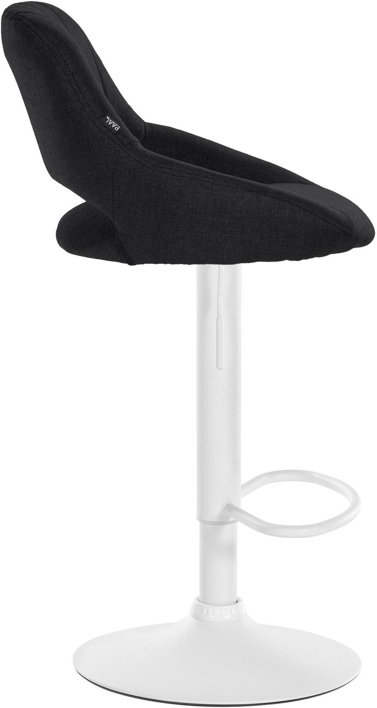 BARHOCKER 2er Set Stoff schwarz - Schwarz, Textil (47/85/48cm) - CLP
