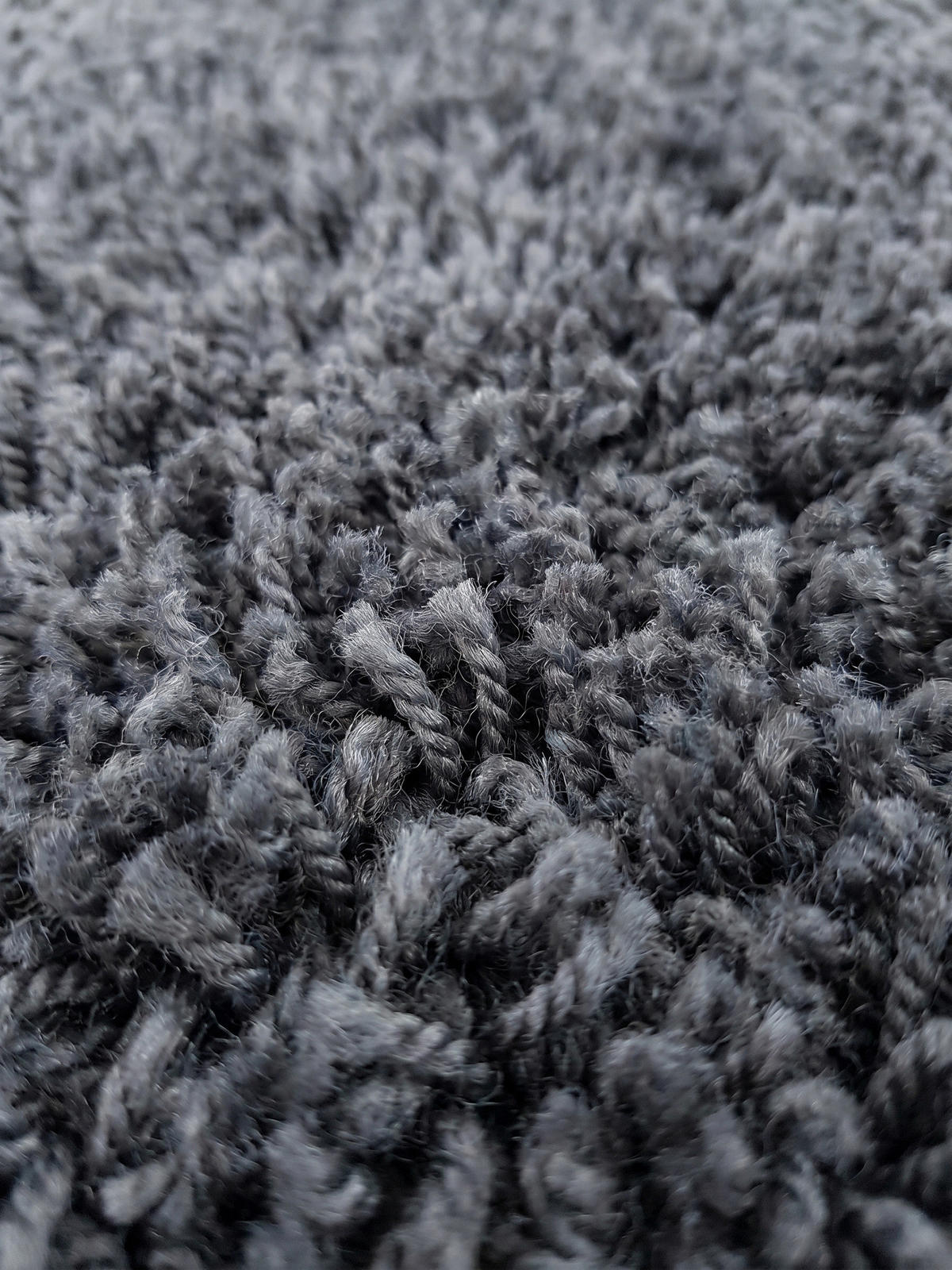 HOCHFLORTEPPICH RHEIN, einfarbig, aus Polypropylen, Grau, Ø 200 cm - Grau, Textil (200/200cm) - KADIMA DESIGN