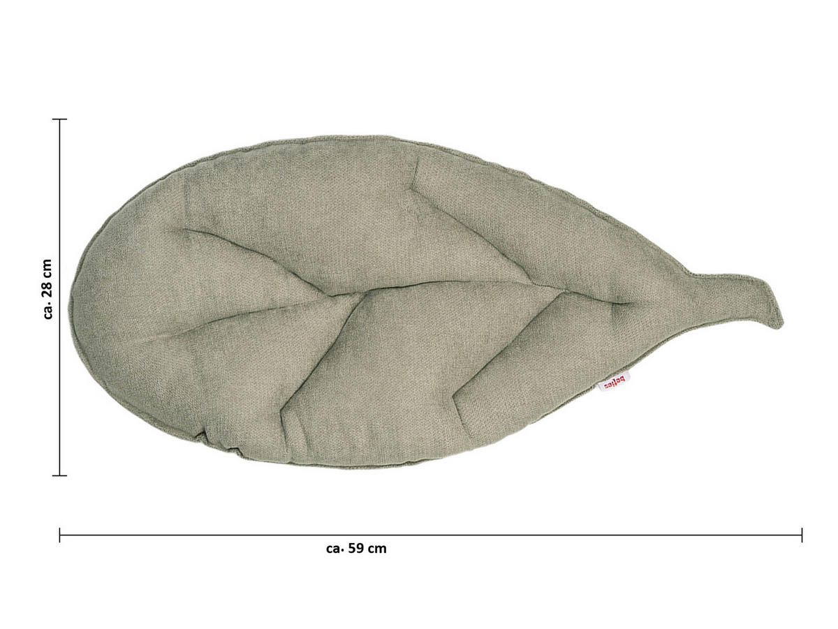 BANK-SITZKISSEN FarbTon Chenille-Haptik greig-taupe 59/28 cm - Taupe, Textil (59/28/5cm) - beties Heimtextil