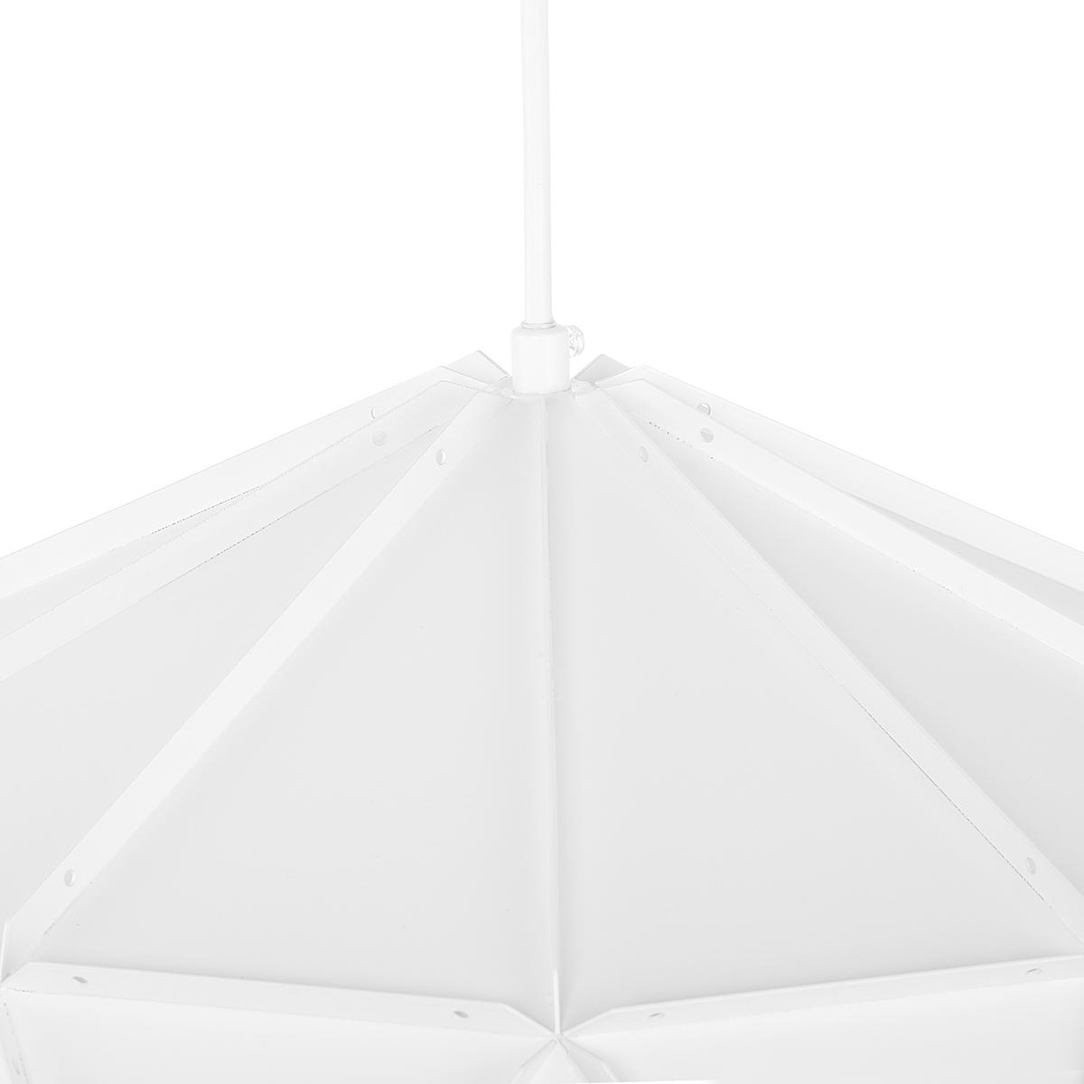 HÄNGELEUCHTE Senia 45/45/120 cm - Weiß, Metall (45/45/120cm) - Beliani