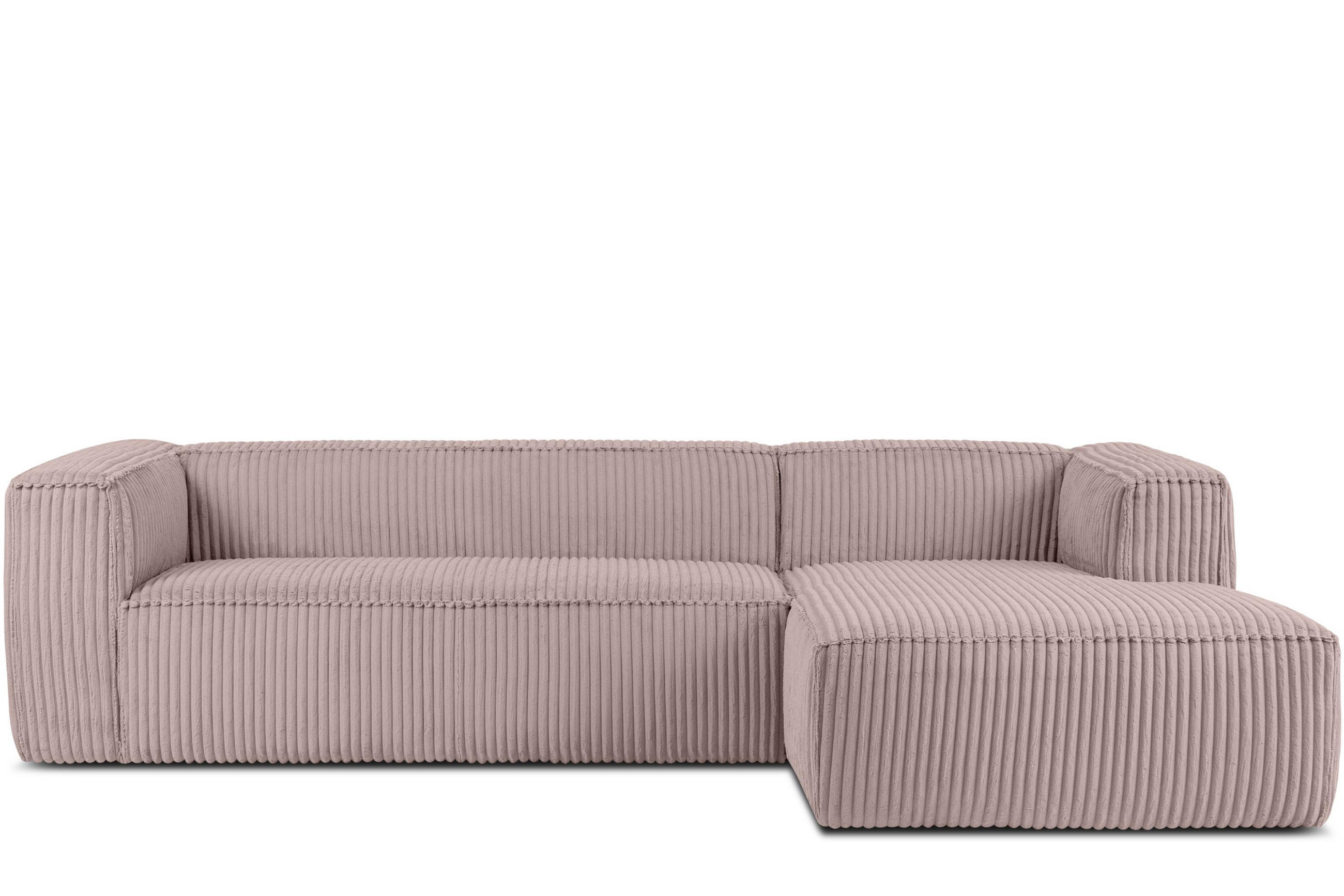 Konsimo® Ecksofa-Rechts Pink 305x175 cm