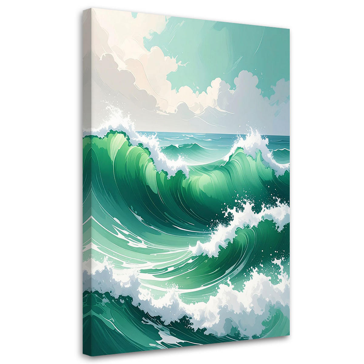 LEINWANDBILD Natur und Botanik 60x90cm - Grün, Textil (60/90cm) - Feeby