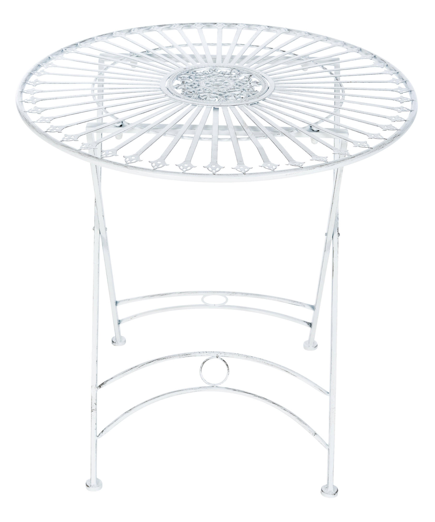 Thumbnail - CLP Gartentisch, Weiß, Weiß, Metall, 71x71x71 cm, Gartenmöbel, Gartentische, Gartentische