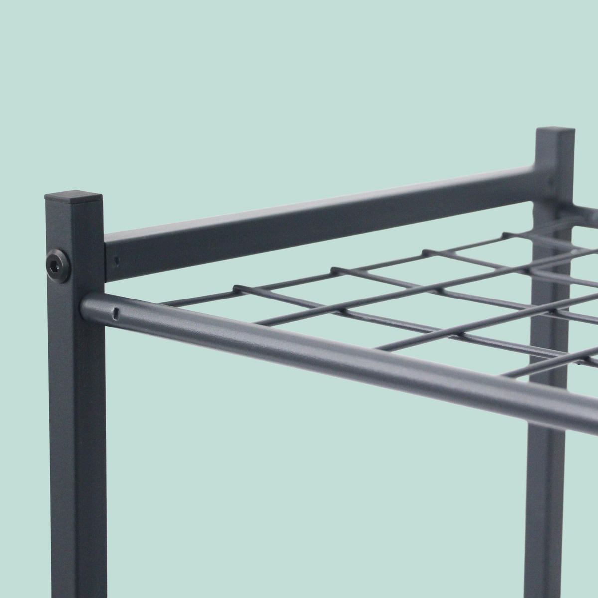 REDSKAPSSTÄLL Antracit stål - Antracit, Metall (43/76/39cm) - Relaxdays
