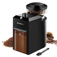 KAFFEEMÜHLE Elektrisch 28 Mahlgrade Espresso French Press - Schwarz, Kunststoff (8.89/19.56/25cm) - Bextcok