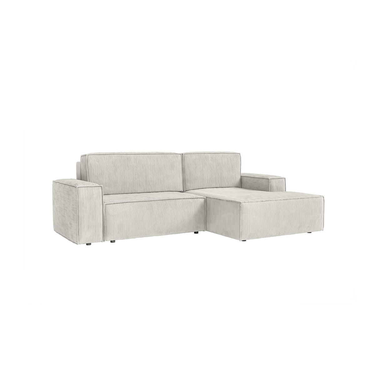 ECKSOFA Kokko mit Schlaffunktion, Cremeweiß - Creme, Textil (267/167cm) - Fedve
