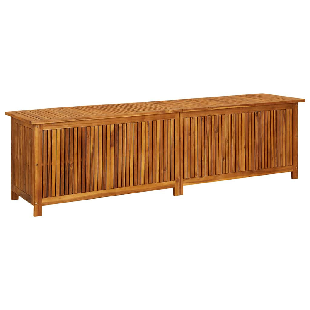 GARTEN-AUFBEWAHRUNGSBOX 200/50/58 Cm Massivholz Akazie - Akaziefarben, Holz (200/58/50cm) - vidaXL