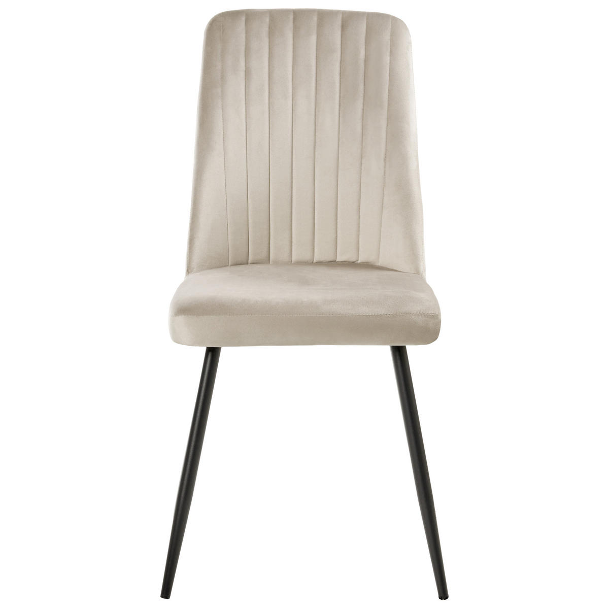 ÉTKEZŐSZÉK 4 darabos Szett Bézs Kirby - bézs/fekete, textil (47/91/49cm) - Beliani