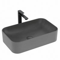 TVÄTTSTÄLL Högkvalitativ keramik Grå Matt 60,5/38 cm - Svart, Keramik (38/15/61cm) - EMKE