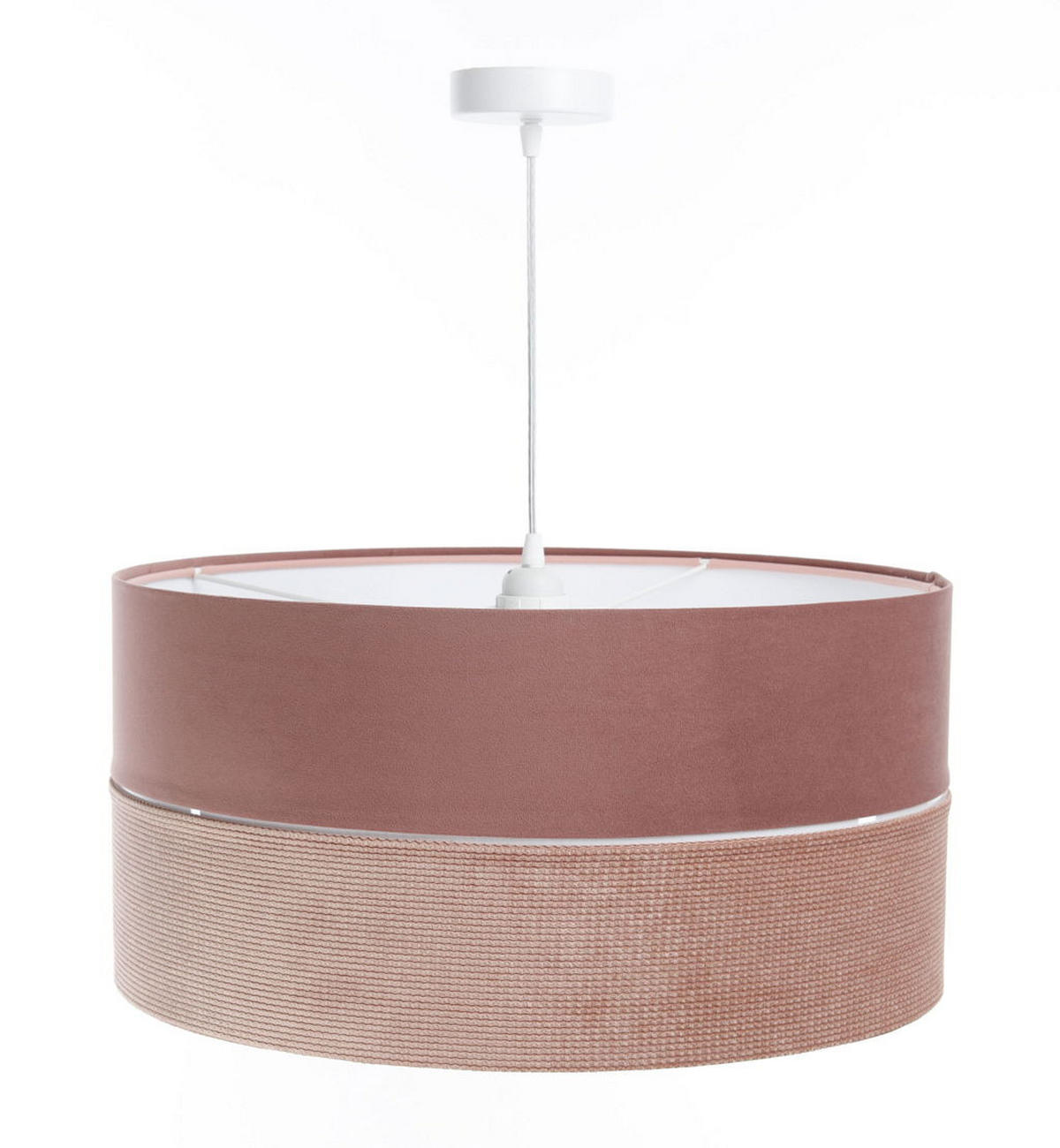 HÄNGELEUCHTE Rosa 50/25 cm - Pink/Weiß, Kunststoff (50/0.8/25cm) - ONZENO