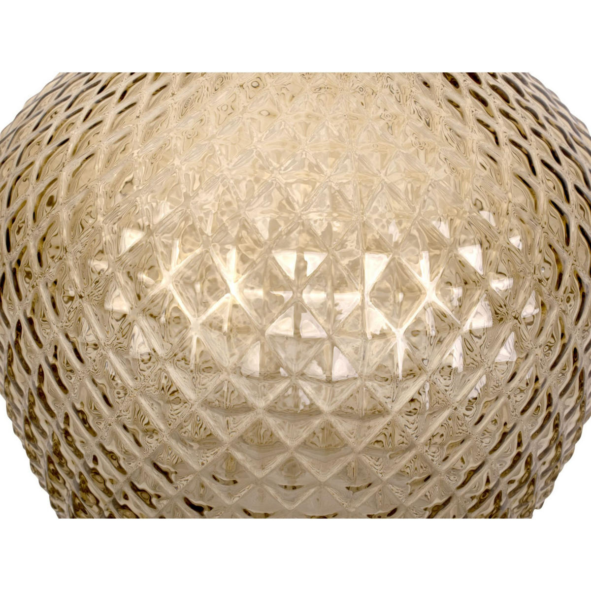 VASE Delight 21/21/25 cm - Braun, Glas (21/25cm) - Present Time