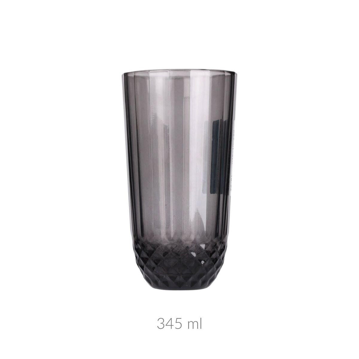 TRINKGLAS Grau 345 ml - Anthrazit, Glas (345L) - Excellent Houseware