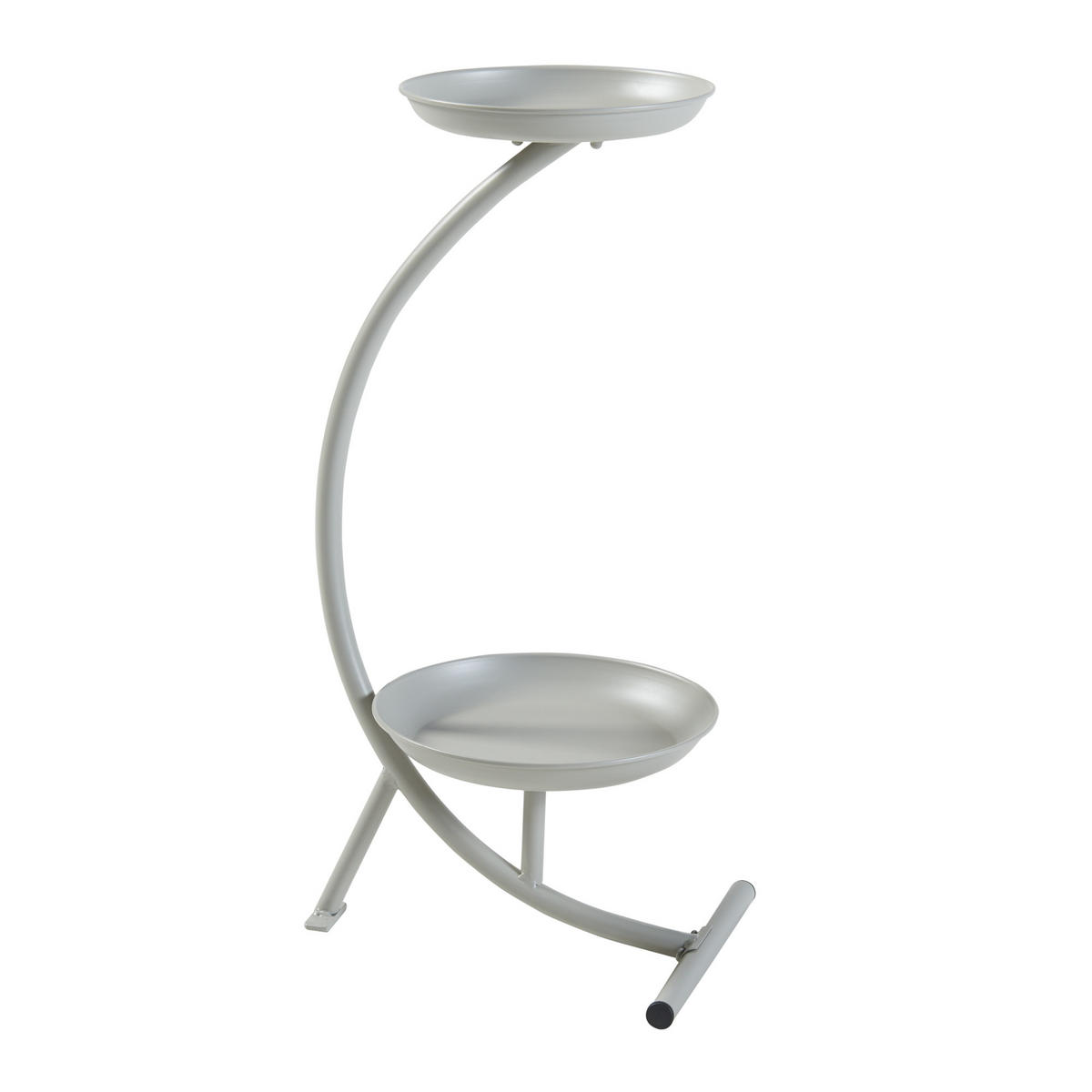 PFLANZENSTÄNDER Aalten - Hellgrau, Metall (25/30/61.5cm) - [en.casa]
