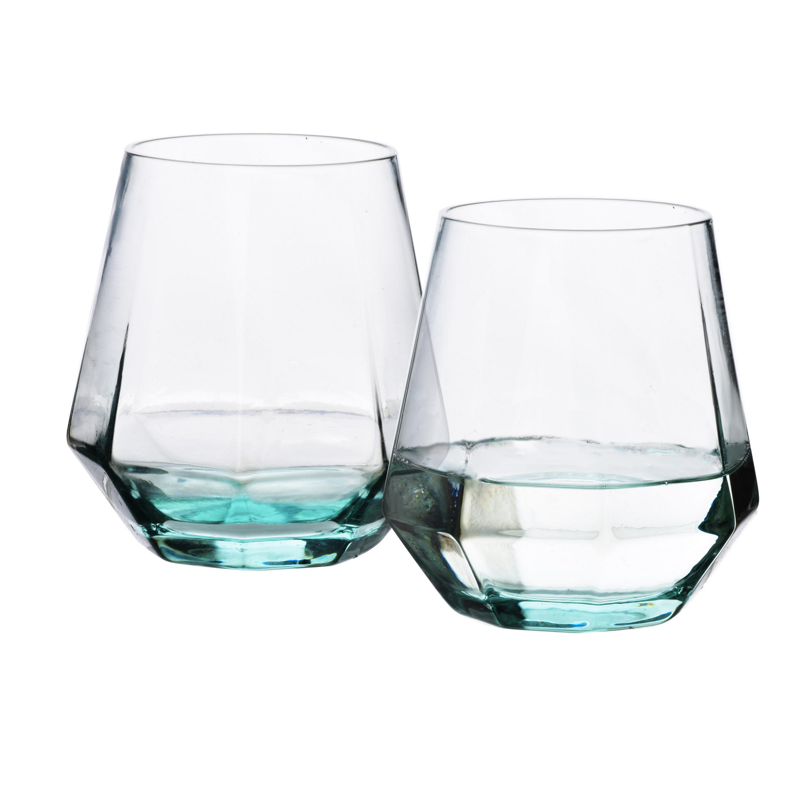 GLÄSERN Adel 2er Set Transparent 21/10.5/12.5 cm Glas - Transparent, Glas (0.4L) - Mondex