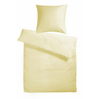 BETTWÄSCHE Biber 200x220 Creme Uni - Winter Bettbezug aus 100% Baumwolle - Creme, Textil (200/220cm) - Carpe Sonno