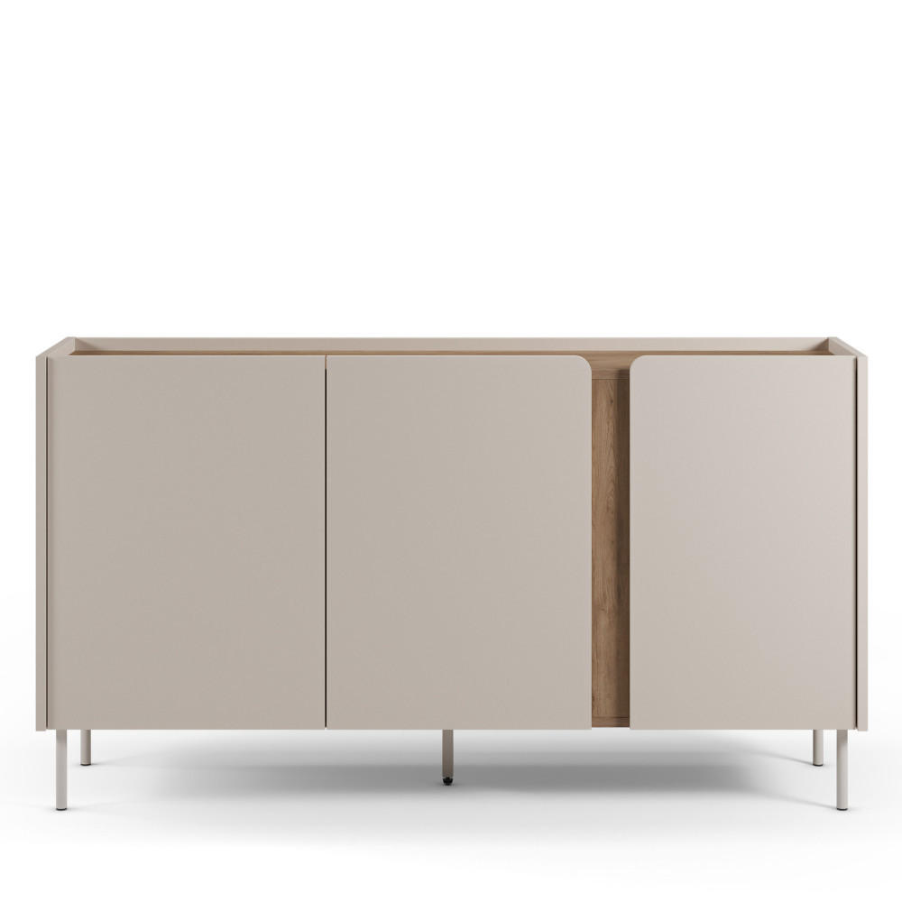 DESIGN-SIDEBOARD - Beige - Beige, Holz (150/83/40cm) - Drawer