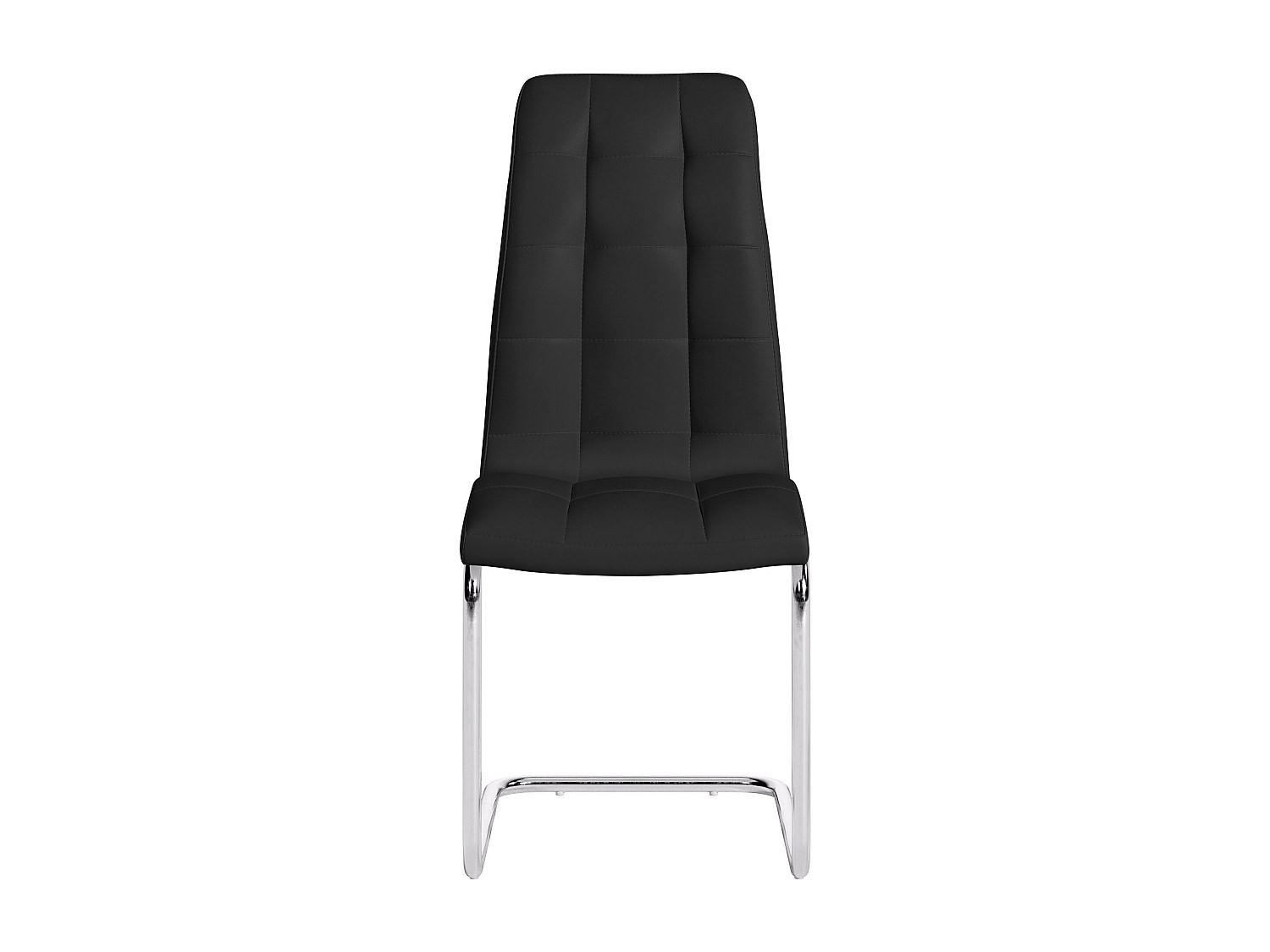 STUHL - 43 cm x 60 cm - Kunstleder - Schwarz - NADYA - Schwarz, Leder (43/100/60cm) - Vente-Unique