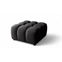 POLSTERHOCKER Flow - Schwarz, Holzwerkstoff/Textil (96/42/96cm) - Fun Möbel