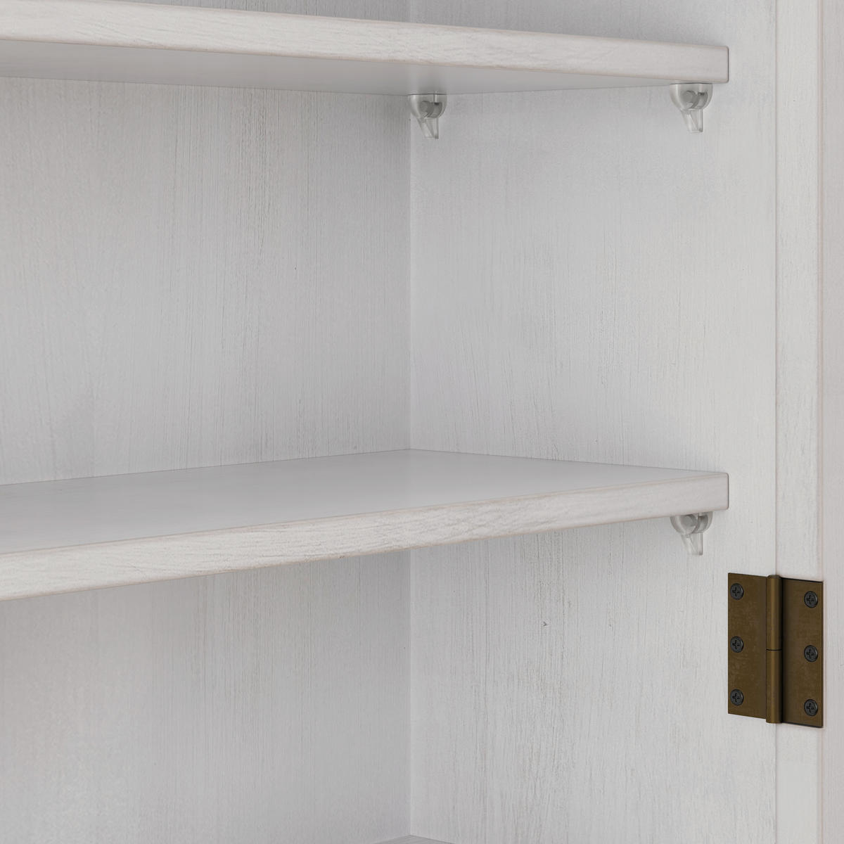 HÄNGESCHRANK in Weiß mit 2 Glastüren und Handtuchhalter für Badezimmer und Küche, B63/T18/H60 cm - Transparent/Weiß, Glas/Holzwerkstoff (63/60/18cm) - STILVORA