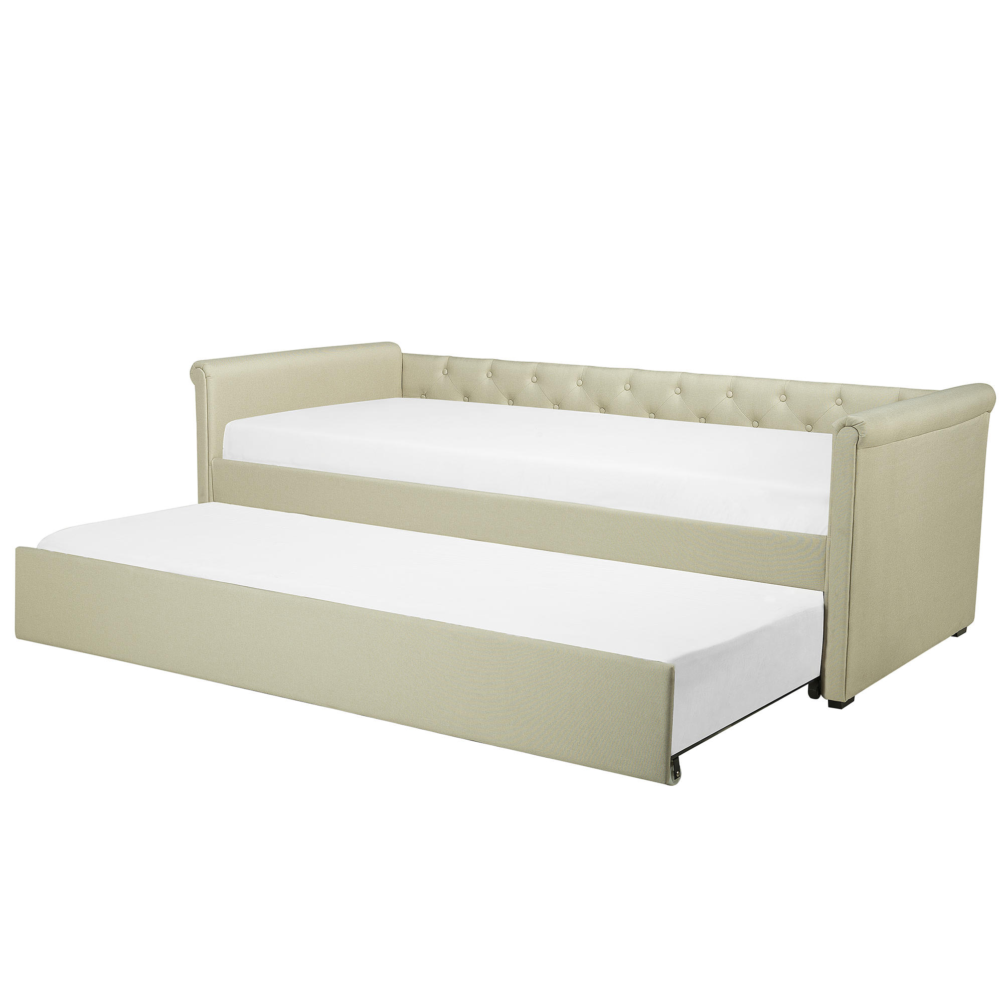 TAGESBETT 80/200cm Beige Libourne - Beige, Textil (80/200cm) - Beliani