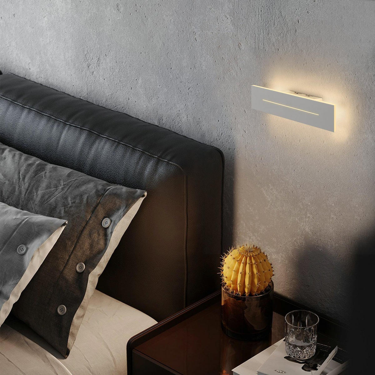 LED-WANDLEUCHTE Illuminator 30/5/4 cm - Weiß, Metall (5/4/30cm) - ZMH