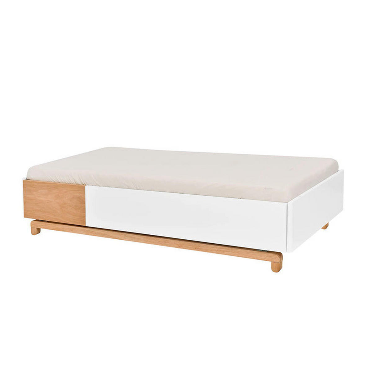 IZBA PRE BÁBÄTKO 2-dielny Biela a drevo - biela, kompozitné drevo (144/96/75cm) - Petits-meubles
