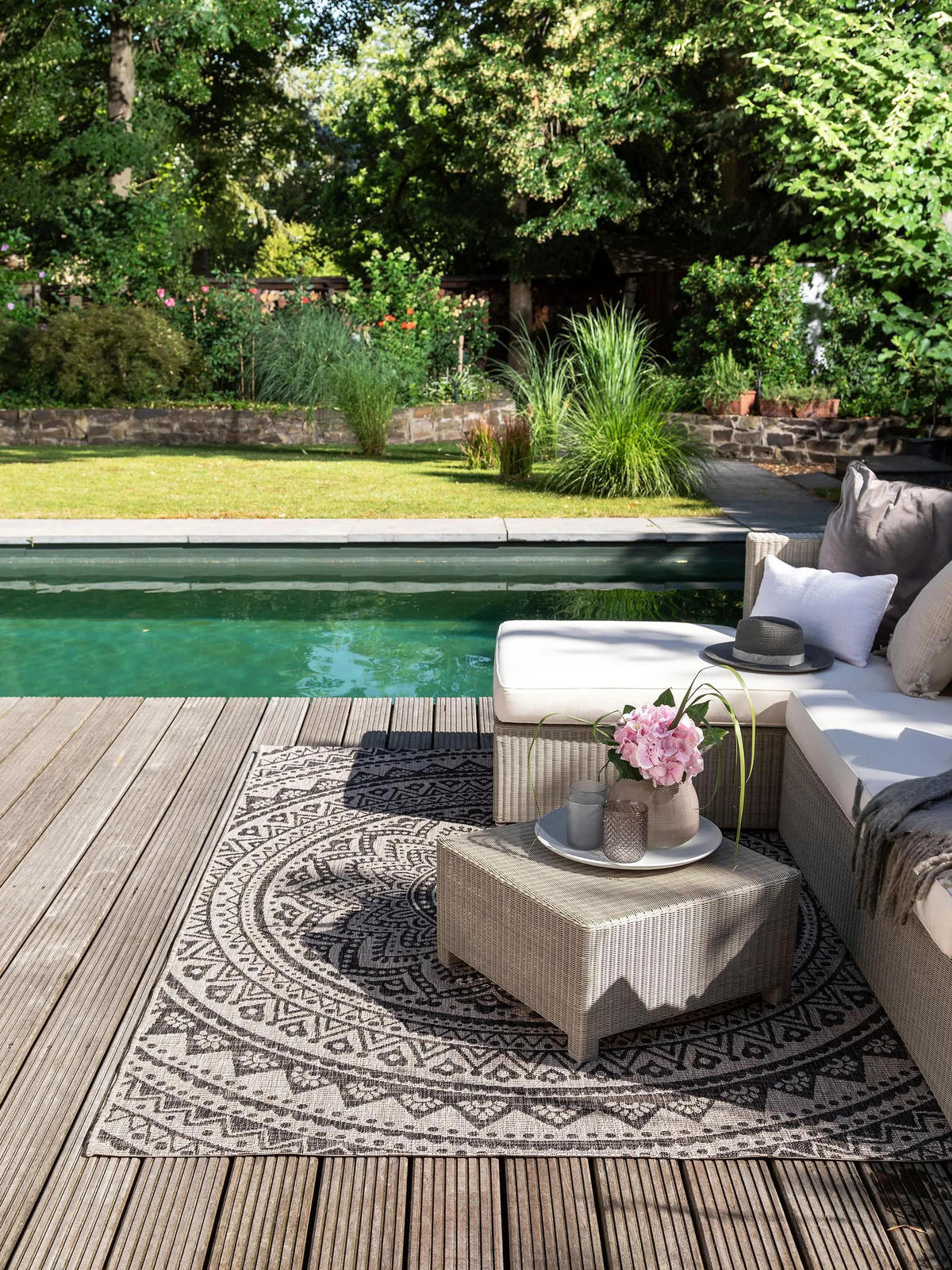 OUTDOORTEPPICH Cleo Beige/Braun 240x340 cm - Beige, Textil (240/340cm) - benuta Nest