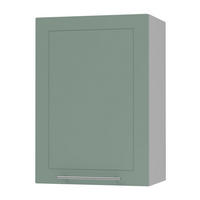 KÜCHENHÄNGESCHRANK Kvantum W2/50 Mint Matt / Grau Matt 50 / 32,5 / 72cm - Grau/Mintgrün, Holz/Holzwerkstoff (50/72/32.5cm) - Feldmann-Wohnen