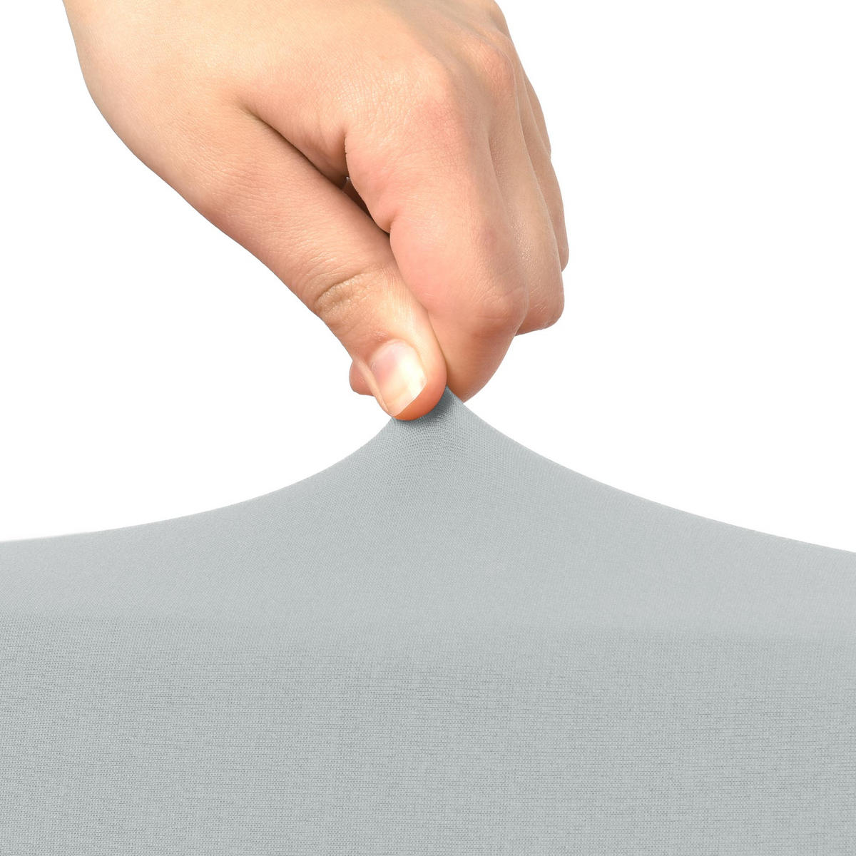 STEHTISCHHUSSE Stella Ø 80cm Silber (5tlg) - Silberfarben, Textil (80/80cm) - Beautissu 