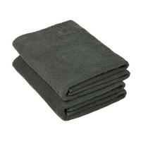 BADETUCH, 2er-Set, 100x150 cm, 100% Baumwolle, Grau - Anthrazit, Textil (100/150cm) - Zollner