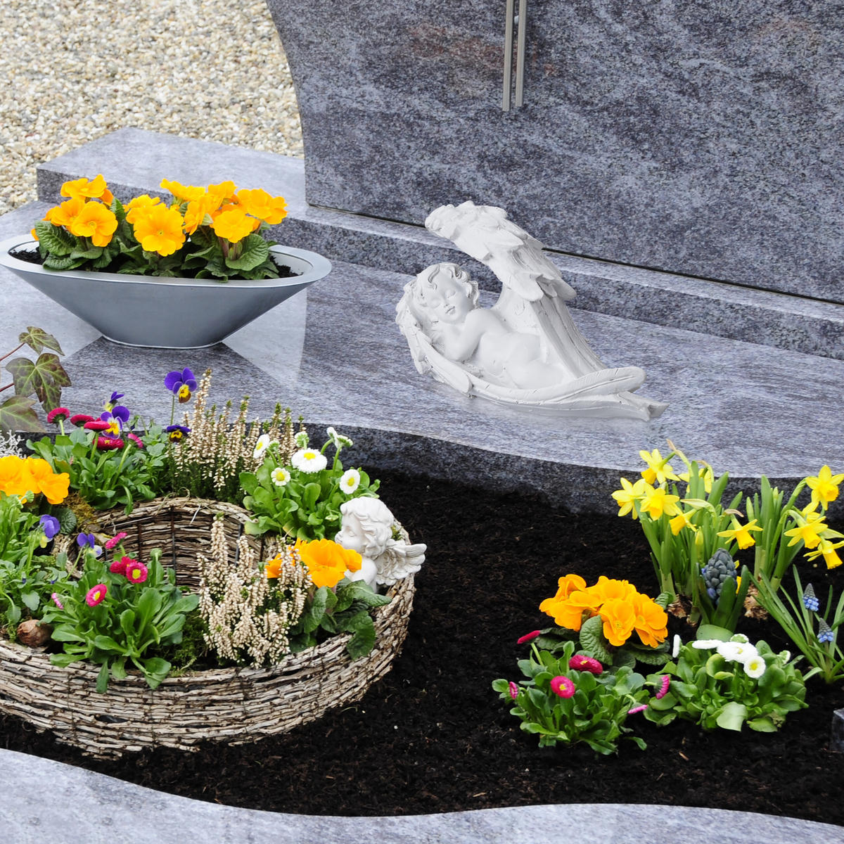 GRABENGEL - Weiß, Kunststoff (21/13/9cm) - Relaxdays