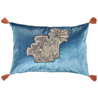 KISSENHÜLLE PALMS - Türkis, Textil (60/40cm) - Sportalm Kitzbühel