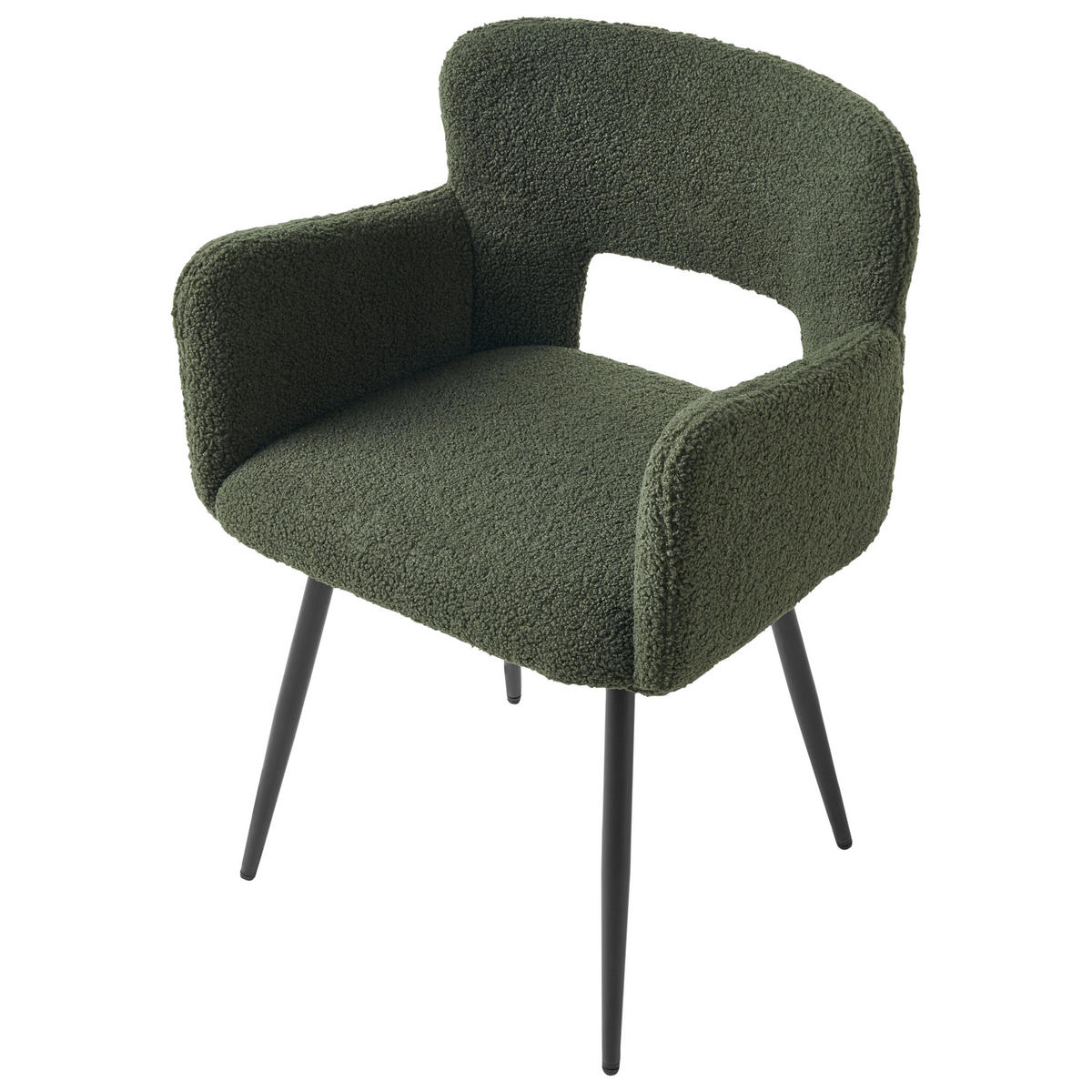 ÉTKEZŐSZÉK 2 darabos Szett Bársony Sötétzöld Sanilac - sötétzöld, textil/fém (54/76/50cm) - Beliani