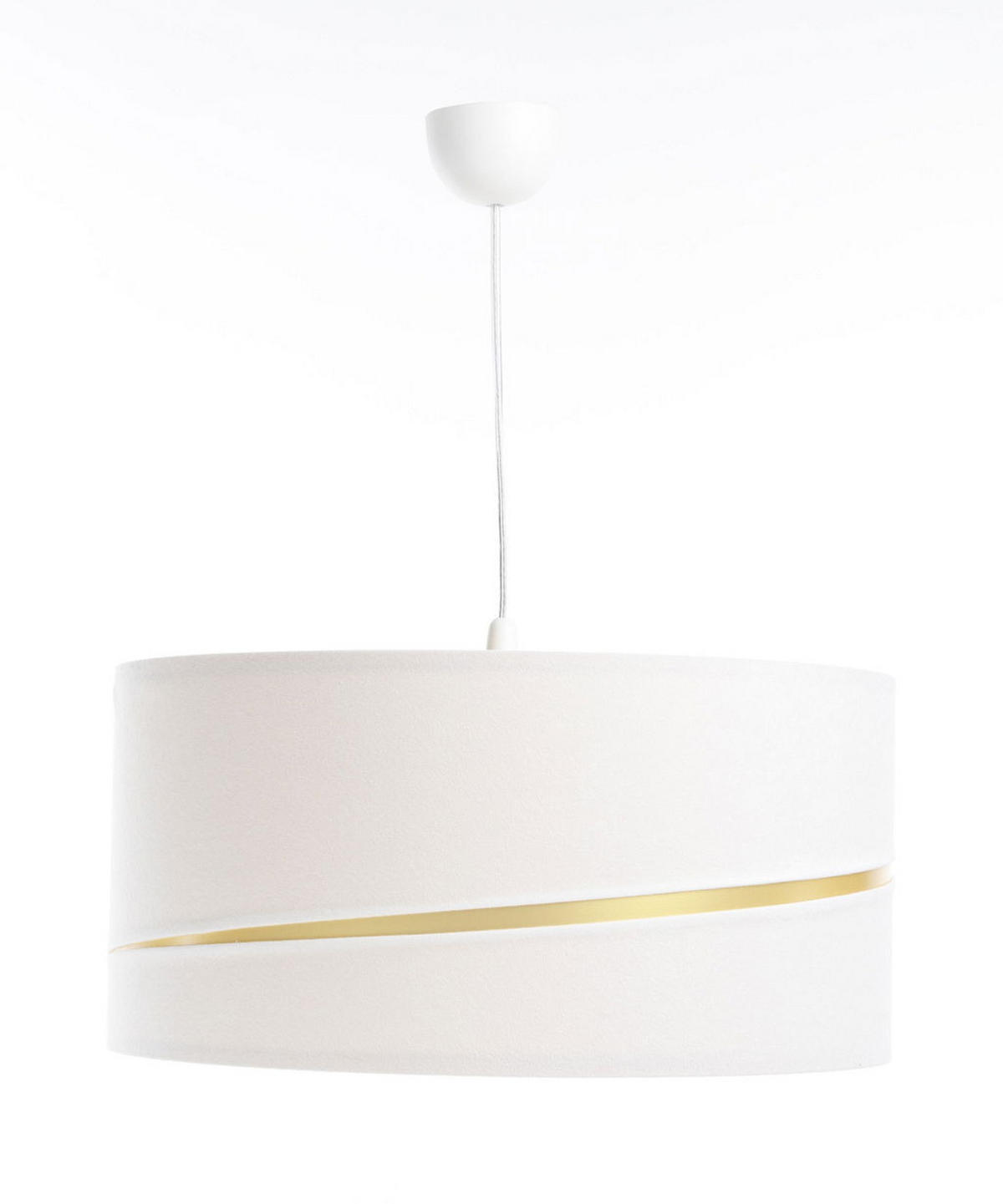 HÄNGELEUCHTE Gold 60/30 cm - Goldfarben/Weiß, Kunststoff (60/0.4/30cm) - ONZENO