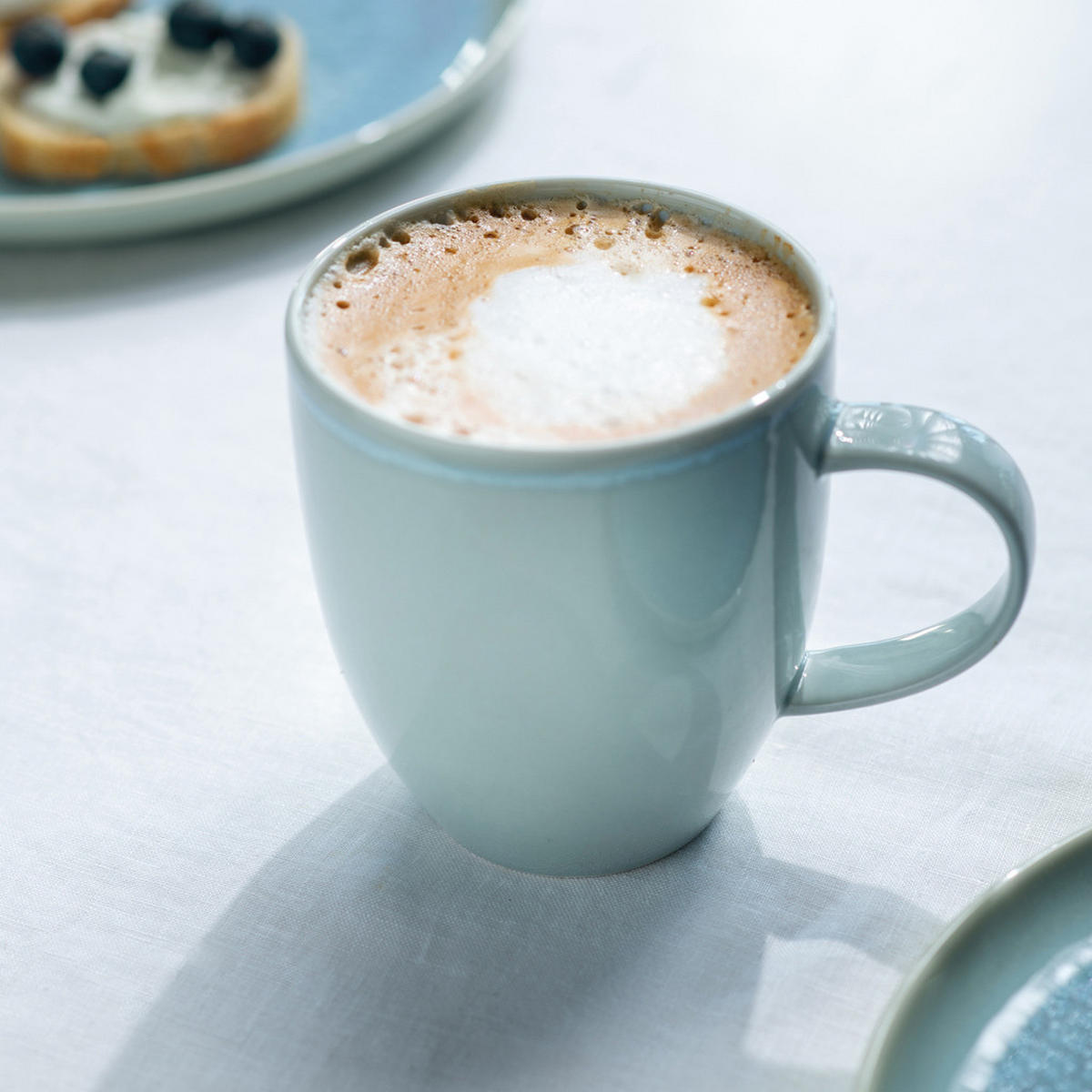 KAFFEEBECHER Crafted Blueberry 358 ml 6er Set - Türkis, Keramik (0.358L) - like.Villeroy & Boch