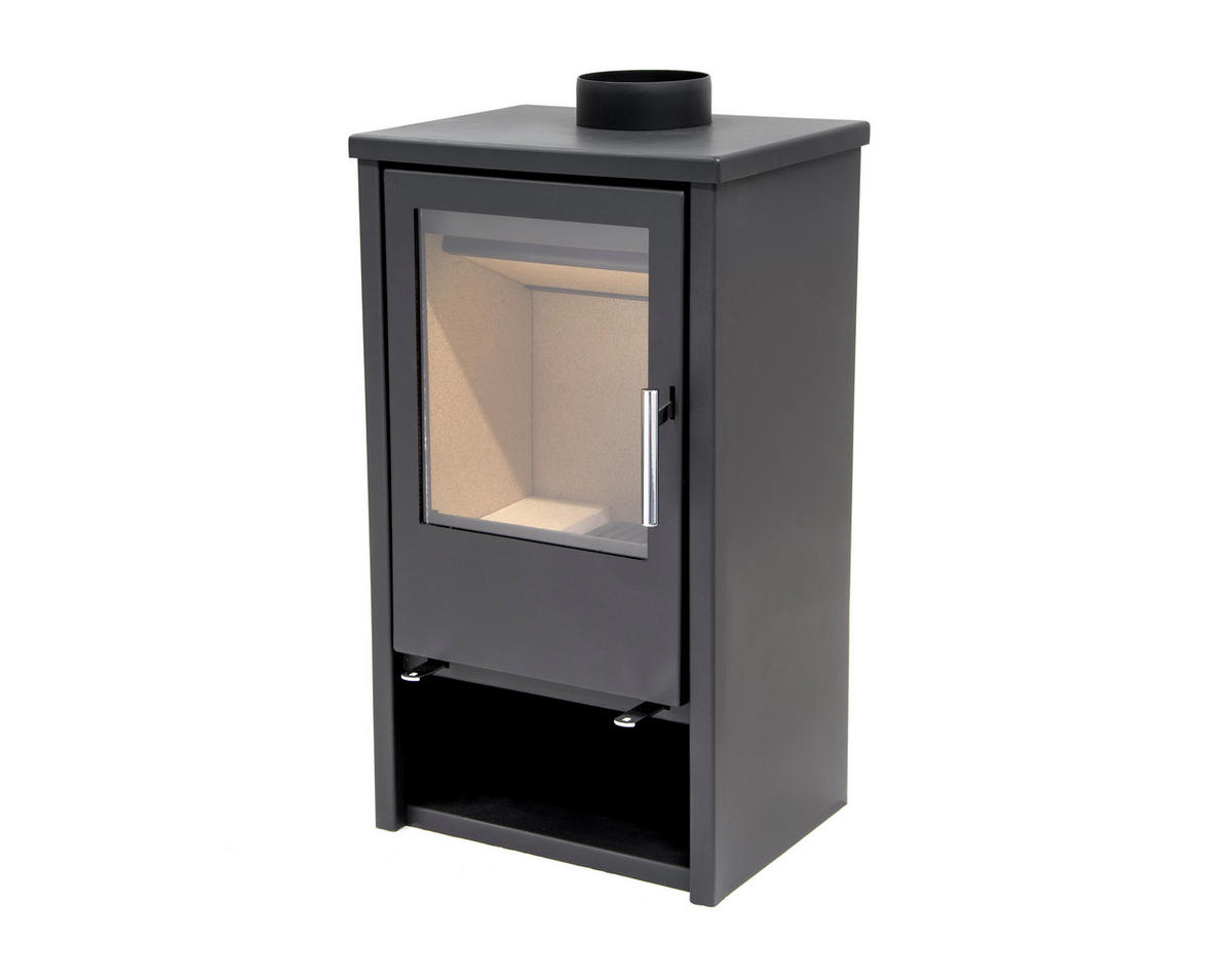 KAMINOFEN conforto Regina, Stahl, schwarz, 8,1 kW - Schwarz, Kunststoff (80/175/120cm) - Conforto