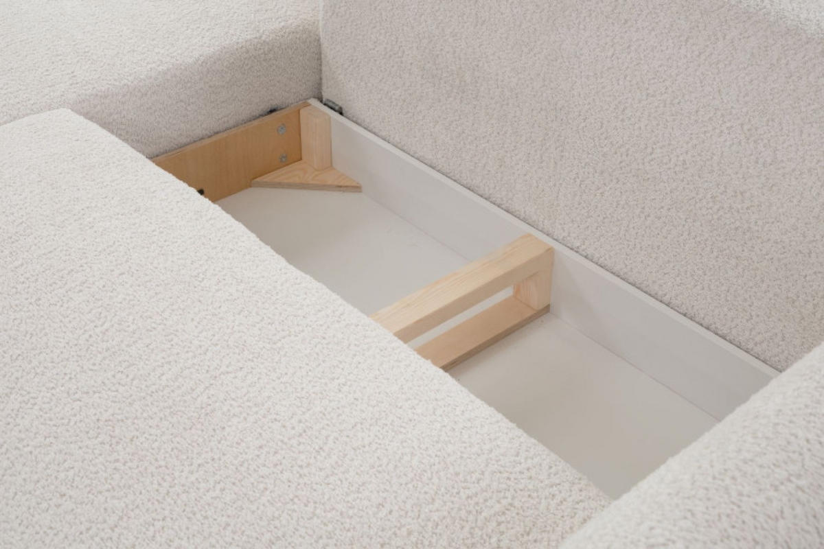 ECKSOFA Beige DELI Mit Schlaffunktion Links - Beige, Textil (257/171cm) - Sepro Meble