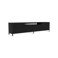 TV-SCHRANK Cali III 200 cm, dreitürig, schwarz - Schwarz, Kunststoff (200/53/41cm) - Margaret Hadas24