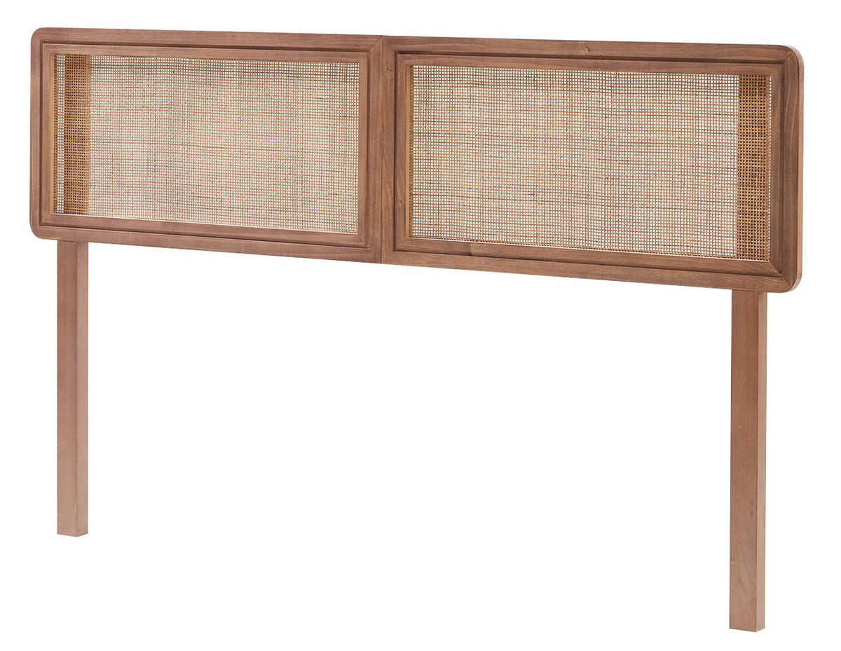 BETTKOPFTEIL Rechteckig Braun 160 x 4 x 108.5 (cm) - Braun, Holz (160/95.5/4cm) - Nordlys