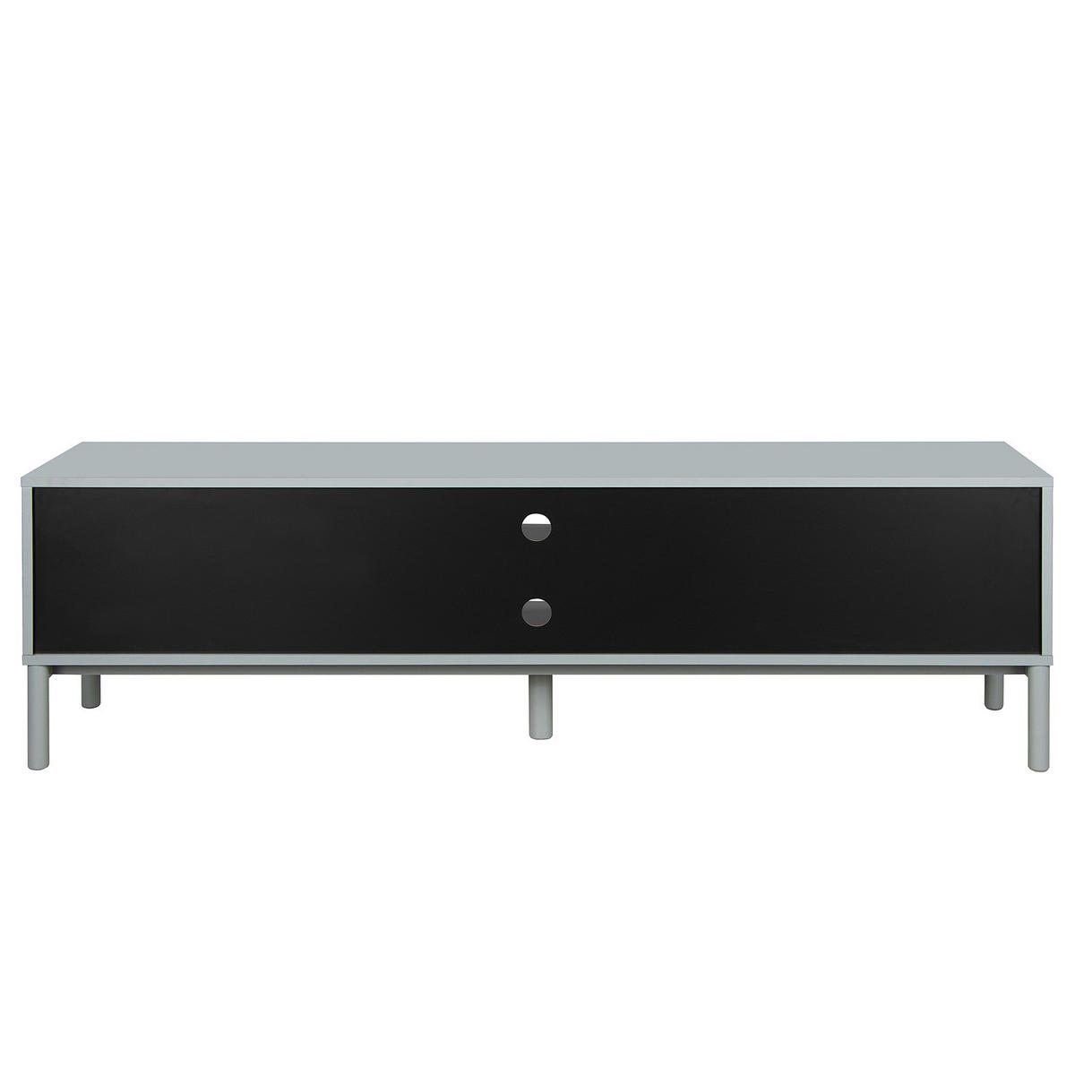 TV-LOWBOARD - Hellgrau, Holz/Holzwerkstoff (180/55/40cm) - home24