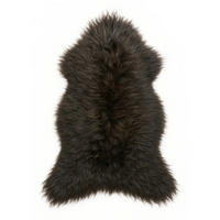 SCHAFFELL Island Langhaar – Dunkelbraun ca. 110 cm - Dunkelbraun, Fell (60/110cm)